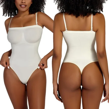 Compression Shapewear Jumpsuit with Removable Straps
